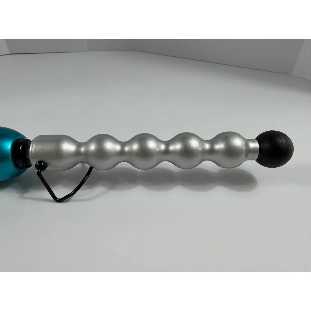 BED HEAD TIGI Rock N Roller BH920 Bubble Curling Wand Teal Silver TESTED & WORKS